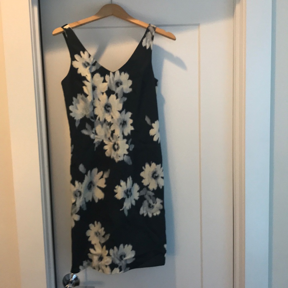 Loft Navy and white dress